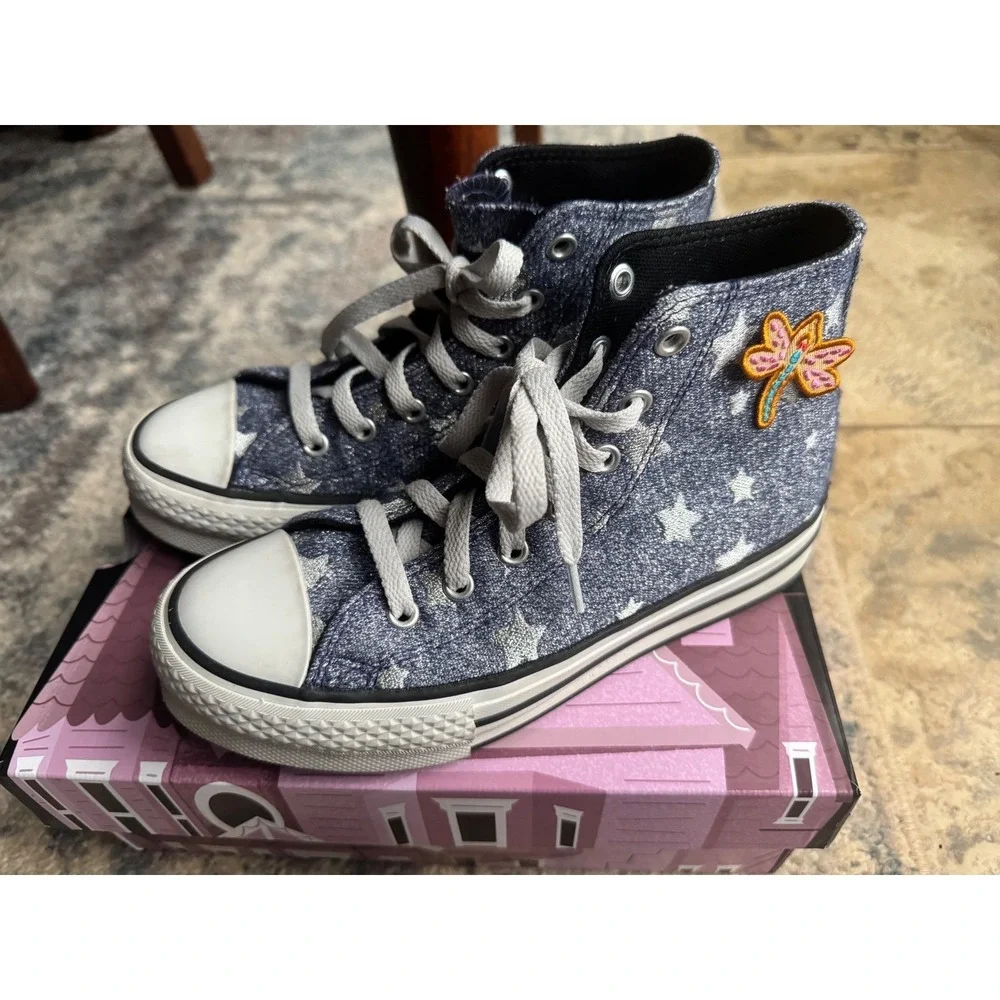Kids‎ Converse x Coraline All Star High Top Sneakers Dragon Fly Star Size